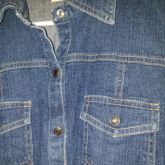 Dark Blue Old Navy Denim Dress, Women's Size 8 - Picture 4 of 11